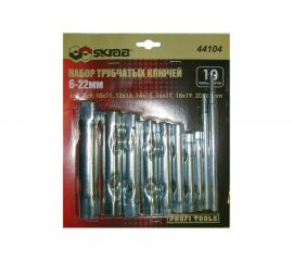 Набор трубчатых ключей SKRAB 6-22мм, 10 предметов 44104 
