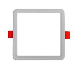 Светодиодная квадратная встраиваемая панель OGM с регулировкой, 8Вт, 750Лм, ДБ, 117х117х24мм. LP-17 