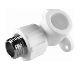 Угольник с наружной резьбой Политэк с креплением ПП 25х1/2 9500082512 