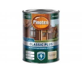 Быстросохнущая пропитка-антисептик PINOTEX CLASSIC PLUS 3в1 ель натуральная, 0.9 л 5479950 