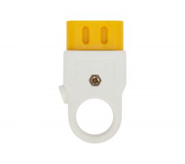 Разборная плоская розетка REXANT без заземления 10А белая 11-8526 