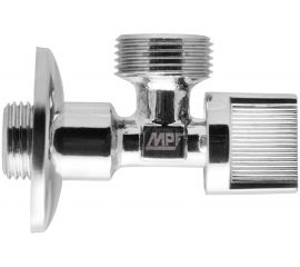 Шаровый угловой кран с отражателем TRm 1/2"х3/4" н/н хром ИС.080358 