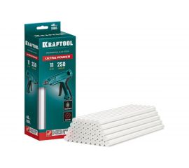 Ультрамощные прозрачные клеевые стержни KRAFTOOL Ultra Power 40 шт, 11x250 мм 06848-40 