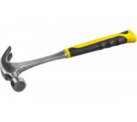 Цельнометаллический молоток-гвоздодер с двухкомпонентной рукояткой 450г Stayer PROFESSIONAL 2025-450 