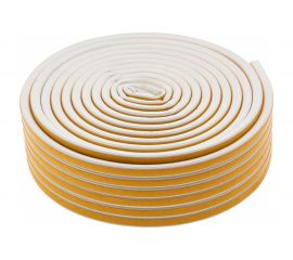 Резиновый уплотнитель СИБРТЕХ (24 м; профиль D; белый) 88903 