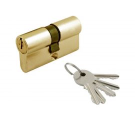 Цилиндровый механизм HOME 60 мм, 5 ключей, цвет золото, ЦАМ CICAM60KK 