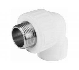 Комбинированный угольник VALFEX PP-R белый, 32х3/4 дюйма НР 10126132 127-0596 