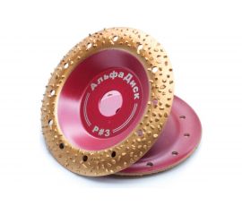 Диск обдирочно-шлифовальный по дереву и другим материалам закруглённый Round № 3 MEDIUM 125х22.2 мм Альфадиск 7079 