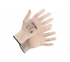 Нейлоновые перчатки без покрытия ULTIMA белые ULT620U/S 