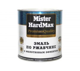 Эмаль п�� ржавчине с молотковым эффектом HardMax малиновая, банка 2,5 кг 4690417070299 