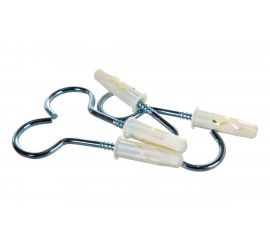 Крюк-шуруп ЕВРОПАРТНЕР Zn d5,4хL80 в компл. c дюбелем MULTI 10x40 4шт. MP 320 17 