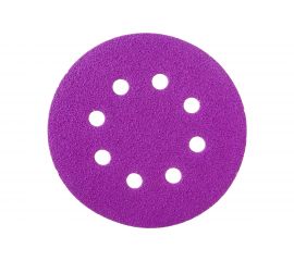 Круг шлифовальный Purple PP627 (125 мм; 8 отверстий; Р80; 100 шт) Hanko PP627.125.8.0080 