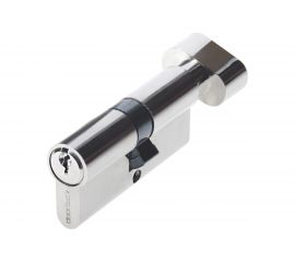 Цилиндр DOORLOCK V 2200Z N серия Variant, никелированный, 30x30 мм, кл/пов. кнопка, 5 ключей 79010 