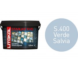 Эпоксидный состав для укладки и затирки мозаики и керамической плитки LITOKOL STARLIKE EVO S.400 VERDE SALVIA 2.5 кг 485370003 