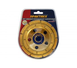 Чашка алмазная шлифовальная 2-рядная серия Эксперт (125х22) ПРАКТИКА 030-948 