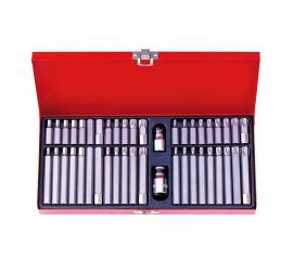 Набор вставок бит KING TONY 10 мм TORX, SPLINE, HEX, 44 предмета 1044CQ 