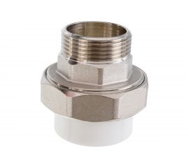 Комбинированная муфта VALFEX PP-R белая, разъем 40х1 1/4 дюйма НР 10156032 127-0229 