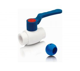 Шаровый кран Blue Ocean ХВС рычаг - 50 шар - ABS PPRF/BV/PPR/CW(W)-50 