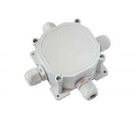 Монтажная коробка Bylectrica с клеммными колодками при открытой разводке 4 ввода IP67 диаметр 75,7, высота 44,5 мм, КМ-230 