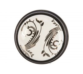 Ручка-кнопка Brante RK.1433.35.BK керамика-чёрный никель 107172 