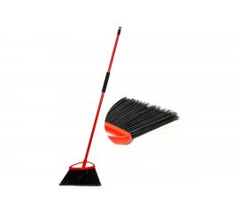 Гаражная метла GoGo ПВХ, с металлической красной ручкой 130 см 60044H 