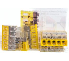 Соединительная клемма WAGO 5-ти проводная 2273-205 6 шт. в блистере 2568 