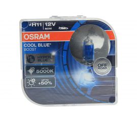 Автолампа OSRAM H11 80 PGJ19-2 +50% BLUE BOOST 5000K, 2шт 12V, 1, 10 62211CBB-HCB 