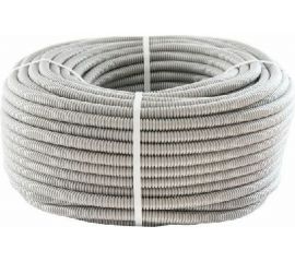 Гофрированная труба Экопласт HFFRLS, легкая, с зондом, низким дымовыделение, т/г, 20 мм, серый, 60120HFFRLS 