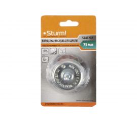 Корщетка-насадка чашеобразная 75 мм для дрели Sturm 5241202 