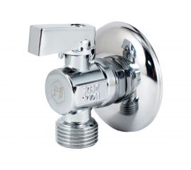 Шаровой кран PROFACTOR Угловой PF CHROME н/н 1/2 дюйма х 1/2 дюйма PF BAV 354 