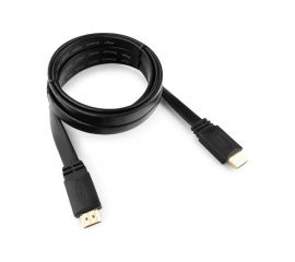 Кабель Cablexpert HDMI v2.0, 19M/19M, 1.8м, плоский кабель, черный CC-HDMI4F-6 
