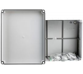 Распаячная коробка с прозрачной крышкой ОП 240х195х90мм, IP44, кабельные ввода d28-3 шт, d37-2 шт TDM SQ1401-1275 
