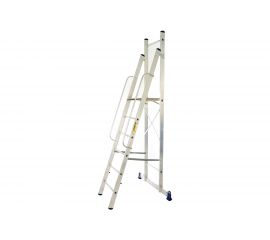 Профессиональная стремянка с помостом Алюмет 6 ступеней АРЕ 1406 