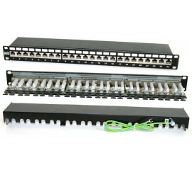Патч-панель Hyperline PP2-19-24-8P8C-C6A-SH-110D 19, 1U, 24 порта RJ-45 полн. экранированная, категория 6а 48584 