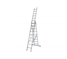 Трехсекционная универсальная лестница KRAUSE STABILO 3 х 9 перекладин с дополнительной функцией 133755 