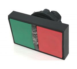 Головка двойной кнопки Briswik 22мм подсветка КМЕ 81Л IP40 LAY4-EW83.BR 