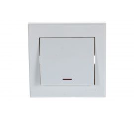 Выключатель с подсветкой LEZARD RAIN белый 703-0202-111 