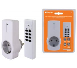 Комплект для беспроводного управления розетками TDM ПУ3-Р1.1 1 приемник "Уютный дом" SQ1508-0204 