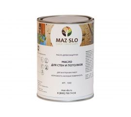 Масло для стен и потолков MAZ-SLO цвет Папоротник, 1л 8063946 