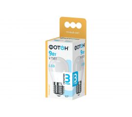 Светодиодная лампа ФОТОН LED P45 9W E27 3000K 24017 