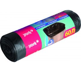 Мешки для мусора (20 шт; 60 л; 8 мкм) YORK 902140 