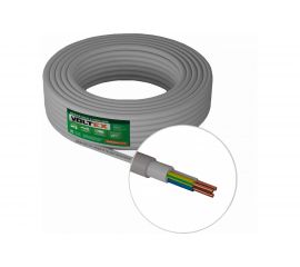 Кабель Voltex NYM-J 3х1.5 серый, 50м VX0210 