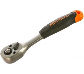 Трещотка с квадратом 1/4 72 зубца, L=150mm, 5град АвтоDело 39744 12273 