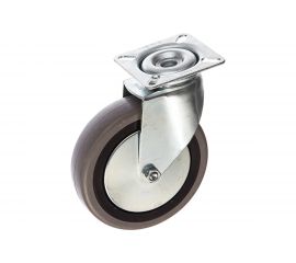 Колесо с вращающейся опорой и пластиной крепления (100 мм; 55 кг) Tellure rota 374104 