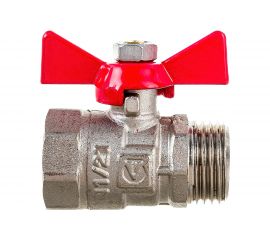Шаровой кран, рукоятка бабочка 1/2 вн.-нар. Valtec COMPACT VT.093.N.04 