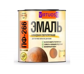 Эмаль VIRTUOSO ПФ-266 золотисто-коричневая 0,9 кг 11588494 