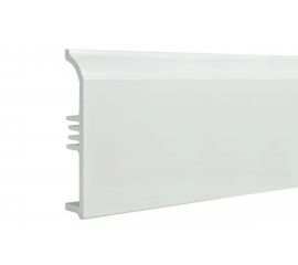 Плинтус Смартпрофайл DurableSmart 100A (100 мм; 2.4 м; ПВХ; Белый под покраску) GRACE УТ000069222 