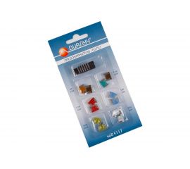 Предохранители Диалуч MICRO супер мини, плоские в блистере, 12 шт. с пинцетом f117(PRD009-1) 