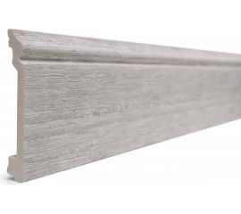 Напольный плинтус Decor-Dizayn ударопрочный влагостойкий цвет дуб беленый 100Х16Х2400 мм 701-89SH 