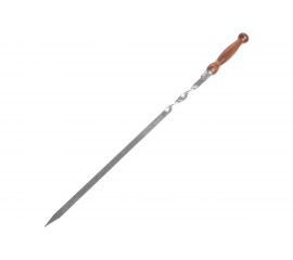 Шампур с деревянной лакированной ручкой СИМАЛЕНД 700x15x3 мм 3310261 